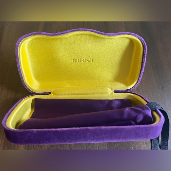 Gucci Velvet Purple Sunglass Case